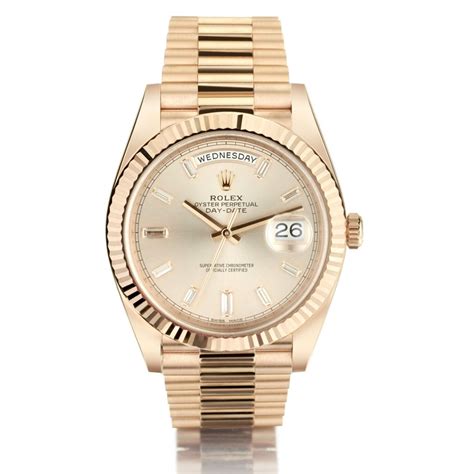 rolex oyster perpetual day date everose gold|rolex gold day date 36mm.